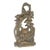 Vintage Cast Fox Hunt Brass Decorative Doorstop For Sale