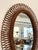 Italian Wall Mirror with Organic Wicker and Bamboo Frame, 1960s For Sale - Image 9 of 16