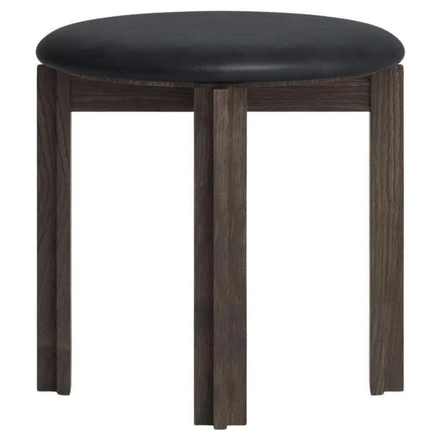 Wood Smoke Stained Oak Principal Stool by Bodil Kjaer for Karakter For Sale - Image 7 of 7