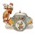 Large Scale Mid-Century Italian Majolica Camel Figural Centerpiece With Chinoiserie Floral Covered Jars For Sale - Image 4 of 11