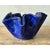 Contemporary Vintage Boho Blue Ruffle Studio Pottery Bowl For Sale - Image 3 of 7