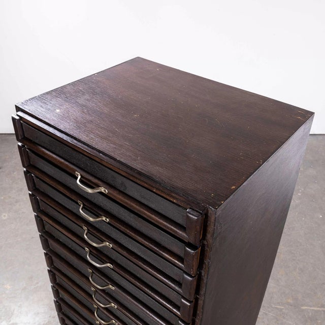 1930's multi drawer collectors bank of drawers - fifteen drawers. Good original bank of collectors drawers by the dutch...