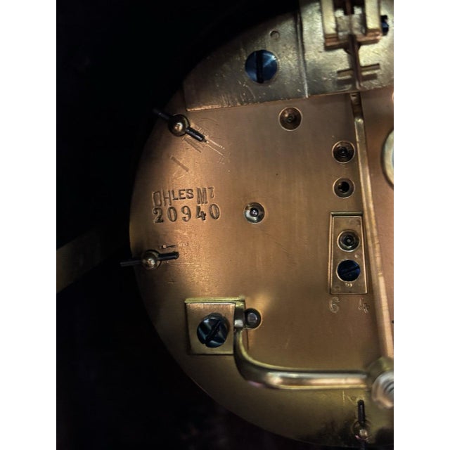 Victorian French Brass Clock For Sale - Image 13 of 15