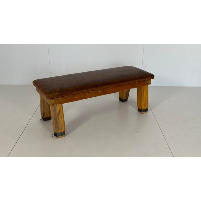 Vintage Gymnastic Bench, 1940s For Sale - Image 9 of 9