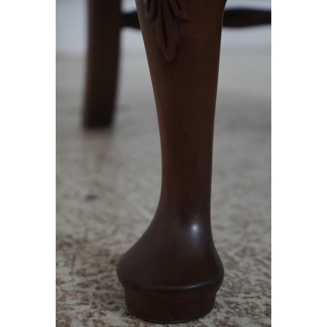 Set of 8 Henredon Mahogany Carved Dining Chairs For Sale - Image 11 of 18
