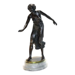 Antique C. Rochlitz "Tänzerin" (Dancer) Bronze Sculpture, Circa 1920