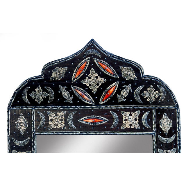 2000 - 2009 Vintage Handcrafted Moroccan Mirror For Sale - Image 5 of 8