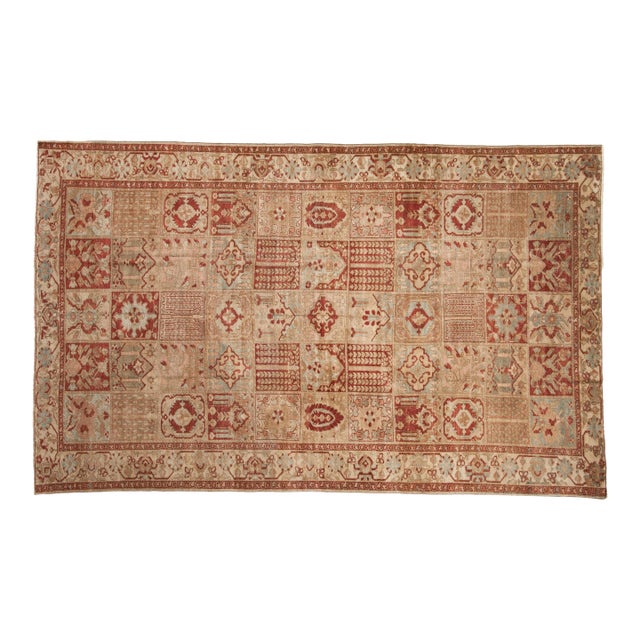 Vintage Distressed Baktiari Carpet - 7'2" x 11'5" For Sale