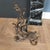 Traditional Pair Bronze and Iron, Fireplace Decorations For Sale - Image 3 of 7