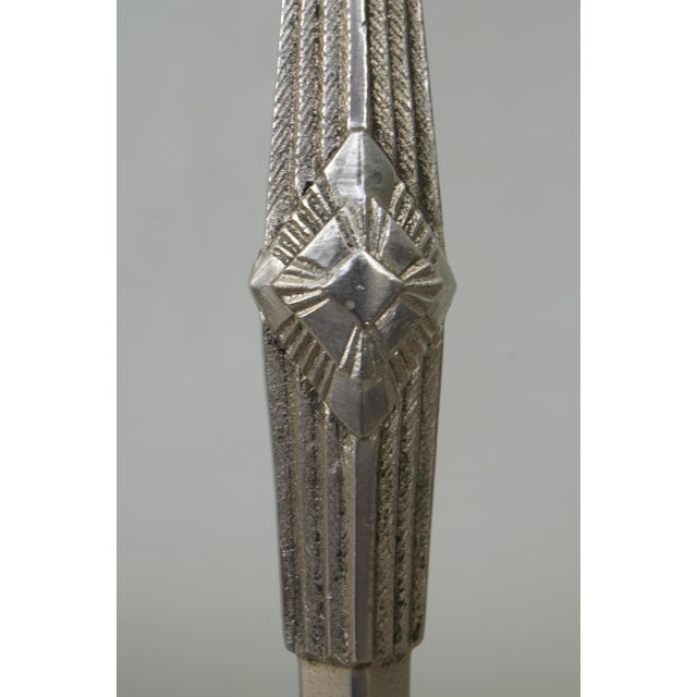 1930s French Art Deco Table Lamp by Hettier & Vincent France For Sale - Image 6 of 11