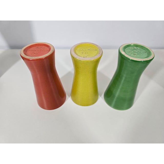 Ceramic Model 860 Pitcher and Tumblers by Pol Chambost, France, 1950s, Set of 7 For Sale - Image 14 of 17