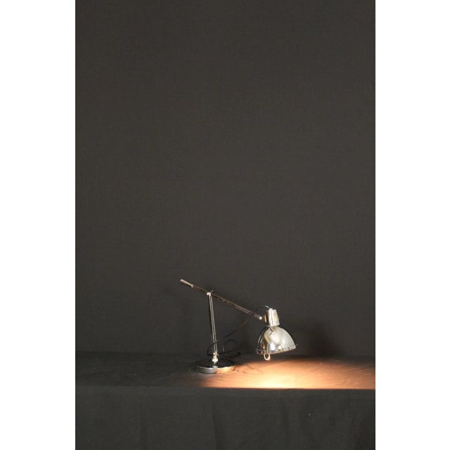 Mid 20th Century Triennale Style Petite Architect's Lamp For Sale In Miami - Image 6 of 12