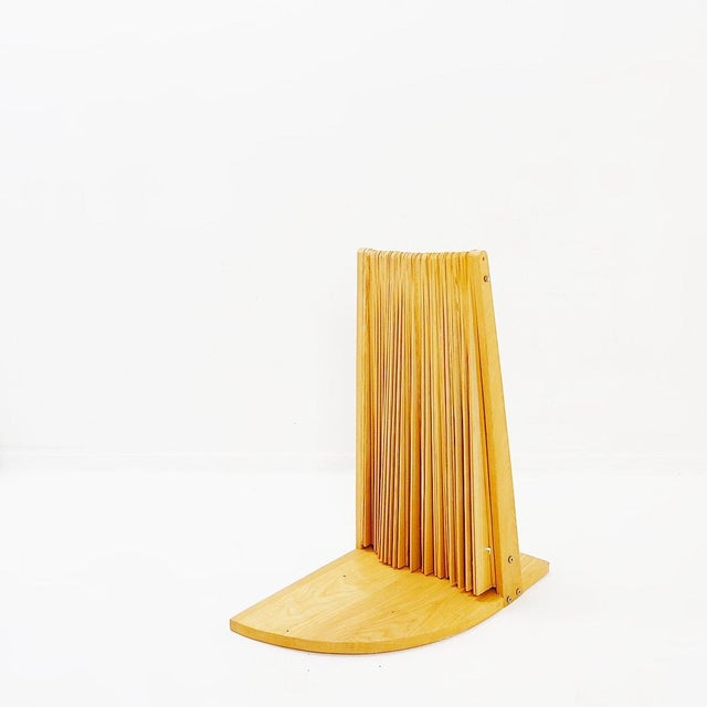 Modern Fan-Shaped Pine Screen, France, 1970s For Sale - Image 15 of 16