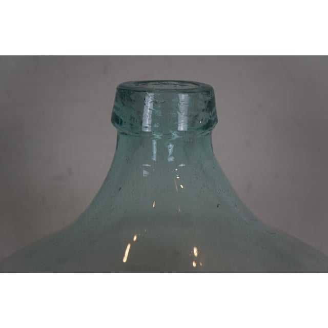 Vintage Romanian Blue Glass Balon Demijohn Wine 50L Bottle Jug Carboy For Sale - Image 6 of 12
