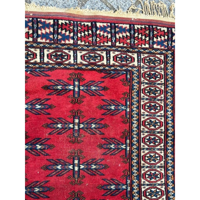 1940s Mid-Century Turkmen Rug, 1940s For Sale - Image 5 of 15