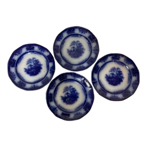 J & S Alcock Circa 1845 Plates- Set of 6