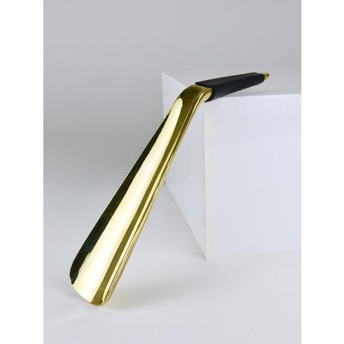 Vintage Brass Shoehorn with Leather Handle by Carl Auböck, Vienna, 1950s For Sale - Image 15 of 18