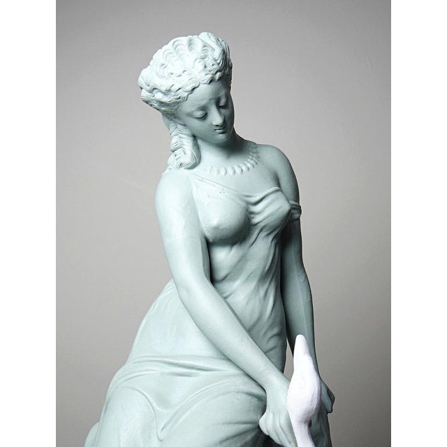 Two-Tone Biscuit Figurine by Letu & Mauger, 1800s For Sale - Image 4 of 16