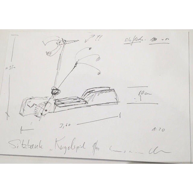 Mendler Hans, Leonberg Bench Design Ball Game 9/99, 1999, Ink For Sale - Image 11 of 13