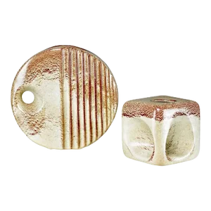 Pair of 1970's Italian Textured Ceramic Vases by Giovanni Bertoncello