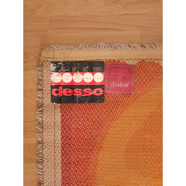 Red Mid-Century Modern Rug from Desso, Netherlands, 1970s For Sale - Image 8 of 9