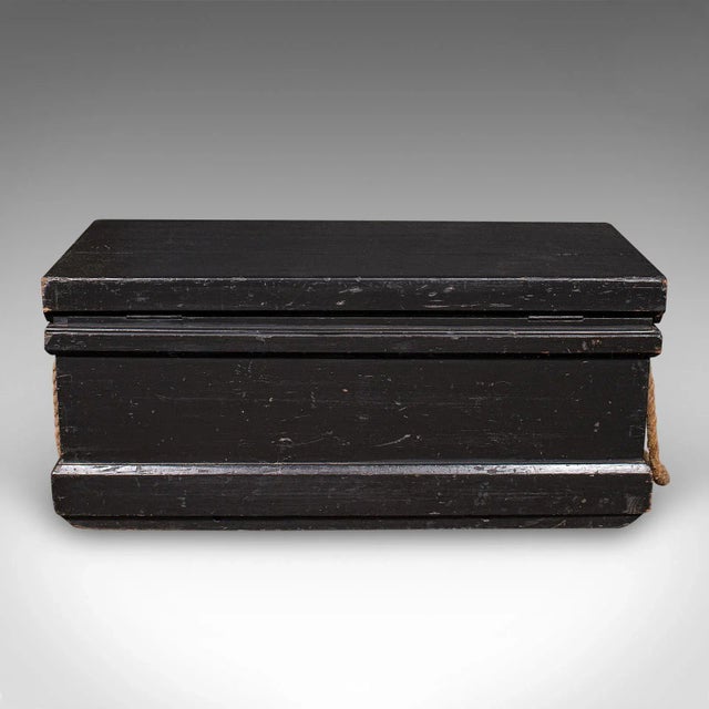 Antique Shipwright’s Tool Chest, English, Ebonised, Workman’s Trunk, Victorian For Sale - Image 6 of 12