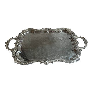 Vintage Silversmith Butler Tray For Sale