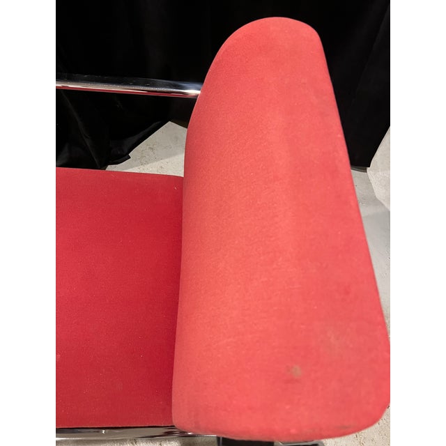 Modernist Fabric & Chrome Tubular Chairs by Peter Protzman for Herman Miller - Set of 2 For Sale In New York - Image 6 of 9