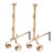1940s Rose Brass Large Andirons - A Pair For Sale - Image 13 of 13