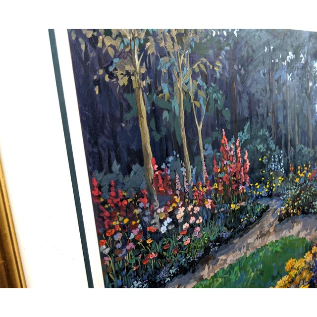 Late 20th Century John Powell Signed Limited Edition Print, Numbered 118/395, Framed Botanical Landscape For Sale In New York - Image 6 of 12