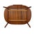 1980s Danish Modern Solid Teak Dining Table W/ Leaf, Oval Extension Table For Sale - Image 16 of 16