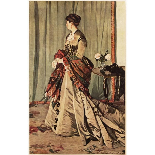 Asparagus 1940s After Claude Monet "Madame G", First Edition Parisian Full-Color Print For Sale - Image 8 of 9