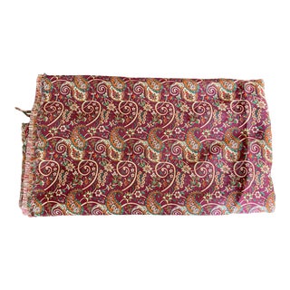 Vintage Uncut Woven Silk Persian Termeh Textile - 2.67 Yards For Sale