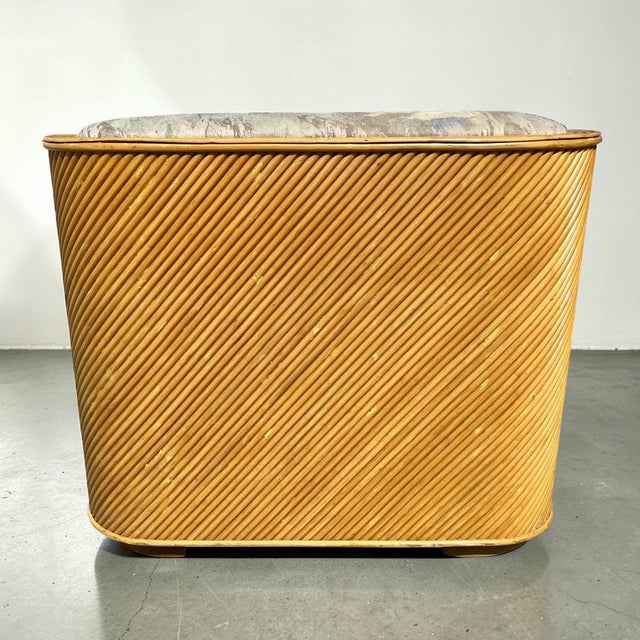 Wood Vintage Pencil Reed Modular Love Seats - a Pair For Sale - Image 7 of 11