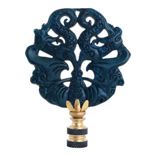 Chinoiserie Carved Stone Lamp Finial For Sale