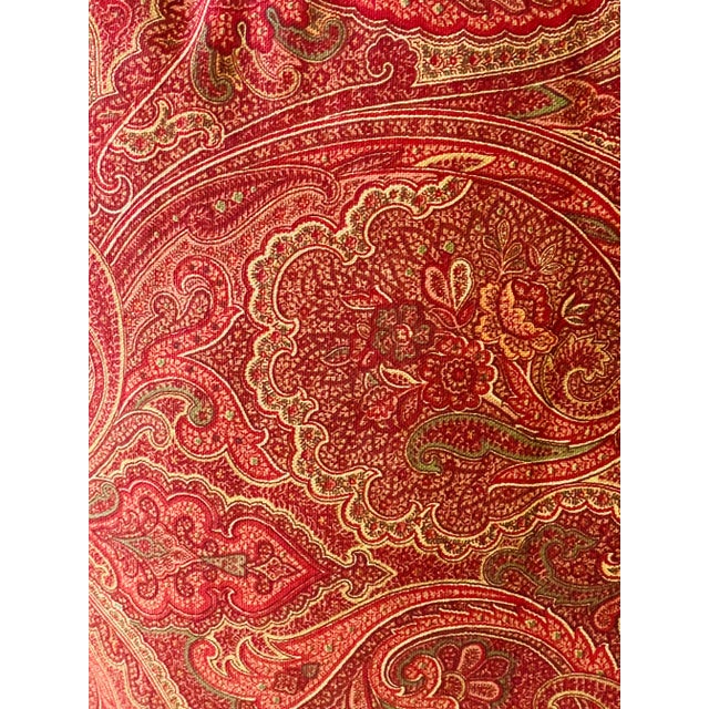 Ralph Lauren Pair Paisley Pillows With Fringe Duck Feather Down Insert For Sale - Image 9 of 9