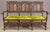 Brown 20th Century Jacobean Revival Style Carved Hardwood & Cane Three-Seat Settee For Sale - Image 8 of 12