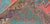 Textile Tribal Design Vintage Turkish Rug in Teal, Blue, Green, Charcoal & Coral 5'2 X 8'7 For Sale - Image 7 of 8