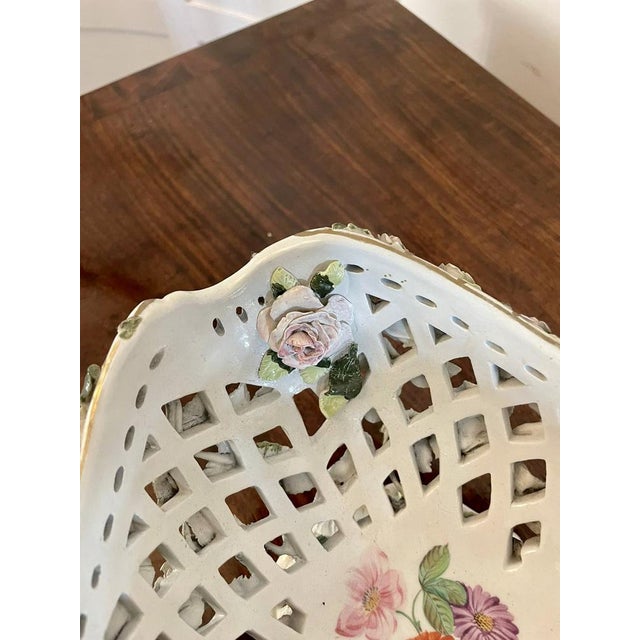 Antique 19th Century Meissen Work Basket Dish, 1880s For Sale - Image 13 of 18