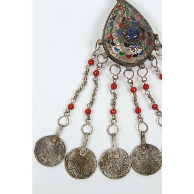 Metal Vintage Berber Fibulas by Moroccan Artisans, Handcrafted 1960s For Sale - Image 7 of 9