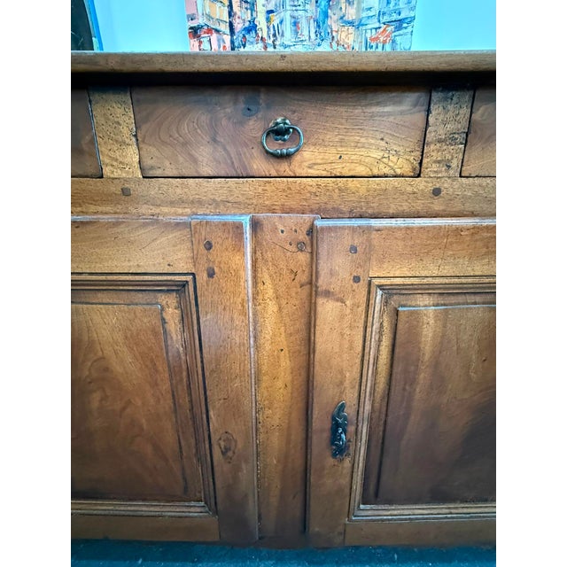 Antique Walnut Buffet with 3 Drawers, 1850 For Sale - Image 17 of 18