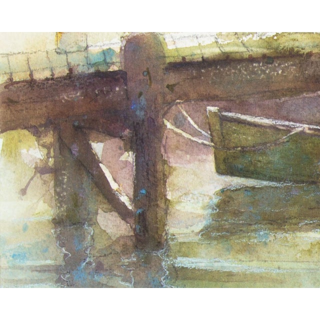 Realism Bill Abell Watercolor Painting of a Boat For Sale - Image 3 of 8