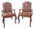 Ethan Allen Legacy Collection French Country Upholstered Arm Chairs For Sale