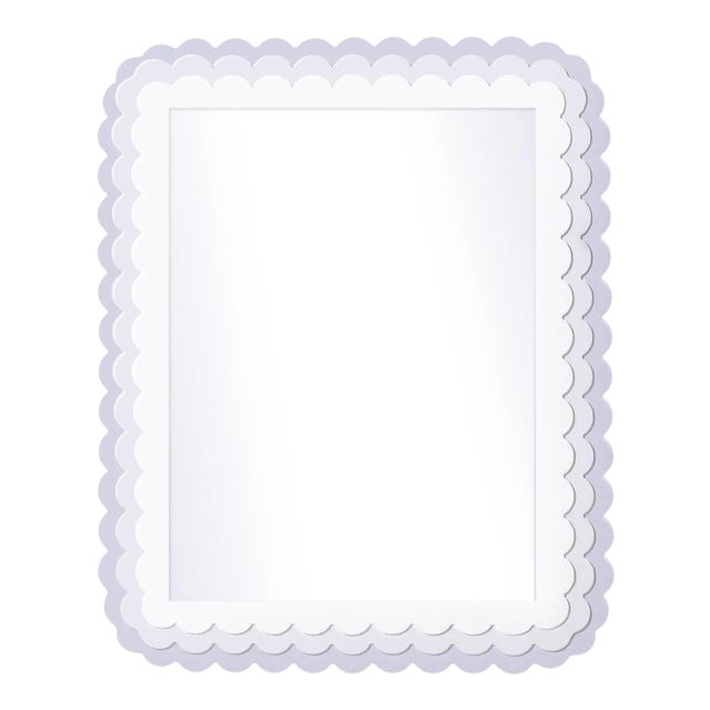 Fleur Home x Chairish Carnival Krewe Rectangle Mirror in Spring Iris, 30x40 For Sale