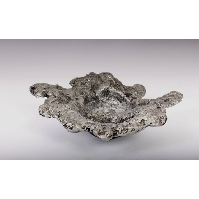 Circa 1960 Paul Evans Freeform Cast Aluminum "Crater" Dish For Sale - Image 6 of 11