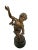Bronze Cherub Child on Marble Base, 20th-Century For Sale - Image 9 of 10