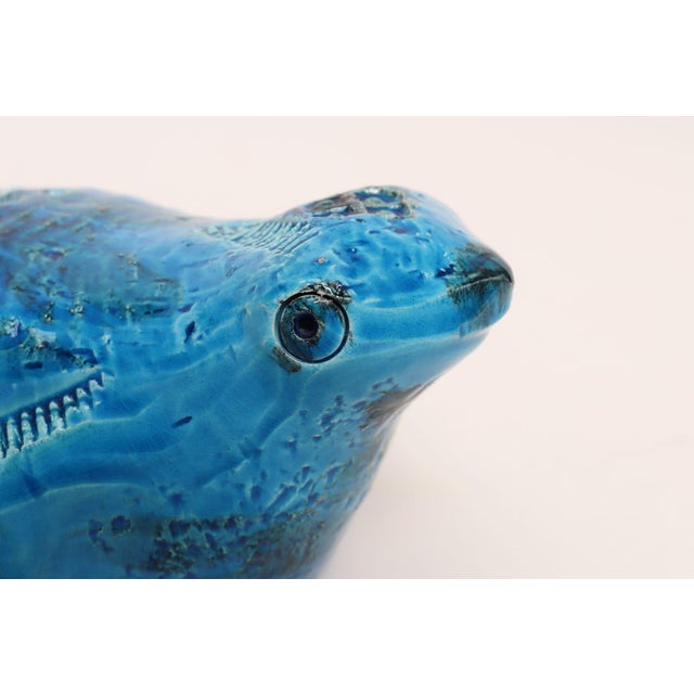 Vintage Italian Rimini Blu Ceramic Frog by Aldo Londi for Bitossi For Sale - Image 14 of 16