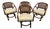 Mid 20th Century Set of Four Wicker and Rattan Dining Chairs by Clark Casual Furniture Inc For Sale