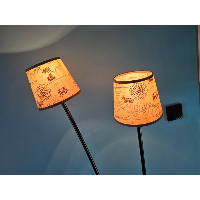 Two-Light Floor Lamp, 1950 For Sale - Image 9 of 18