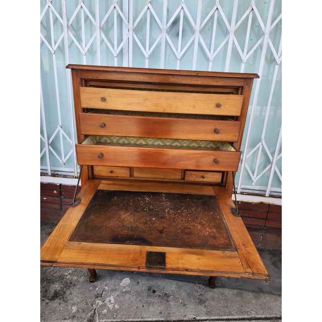 Antique Dresser with Drawers and Secretary Desk With Leather Top With lots of space